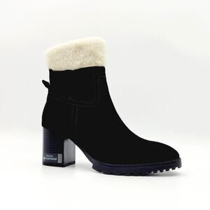 Blondo Women Black Waterproof Suede Shealing Tia Casual Ankle Booties Size 10M
